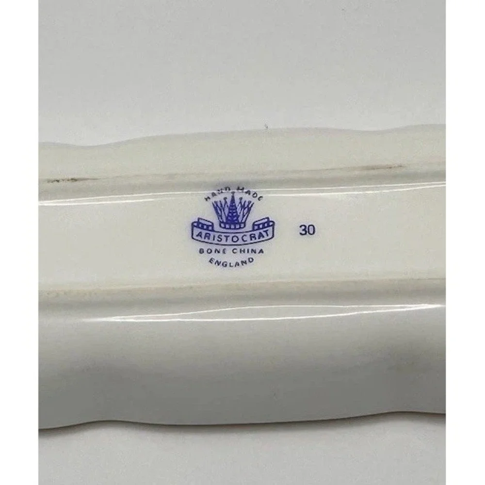 Vintage Porcelain Aristocrat China England Celery‎ Condiment Tray